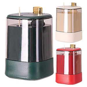 Toothpick Holder Dispenser Pop Up Automatic Toothpick Box Toothpick Dispenser - Picture 1 of 15