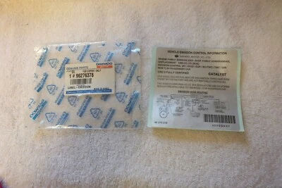 OEM новый 1шт 1999 Daewoo Nubira капот выброс этикетка 96276378 #1344 - Изображение 1 из 4