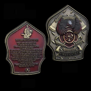 Firefighter 911 Fire Dept 343 Fallen Hero Challenge Coin Commemorative Coin - Picture 1 of 8