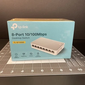TP-LINK 8 Port Fast Ethernet 10/100Mbps Network Desktop Switch - TL-SF1008D - Picture 1 of 7
