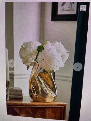 Nuevo jarrón de flores de vidrio brillante irregular NXT Foto 1 de 4