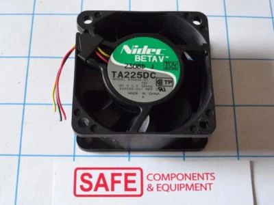 NIDEC TA225DC-B34605-57 Ball Bearing Fan DC12V 60mm X 25mm 0.58A 3-Wire MM-302 - Image 1 of 4