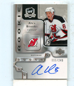 ALEX BROOKS 2006-07 Upper Deck The Cup Rookie On Card Auto Autograph #D /249