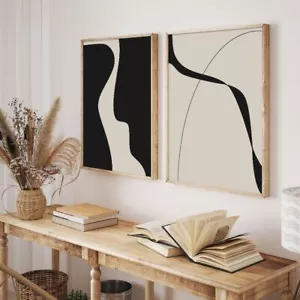 Modern Abstract Line Geometric Posters Canvas Print Wall Picture Interior Decor - Picture 1 of 11