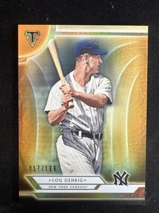 2018 Topps Triple Threads - Amber #76 Lou Gehrig /199
