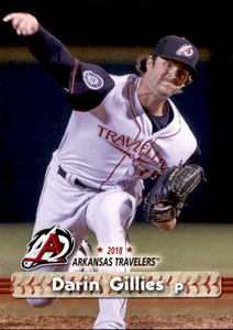 2018 Arkansas Travelers Grandstand #11 Darin Gillies San Jose California CA Card