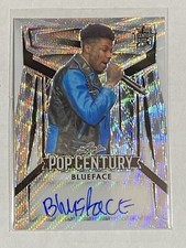 Blueface 2023 Leaf Pop Century Autograph Silver Prism 2/12 Rap Auto Rare SP