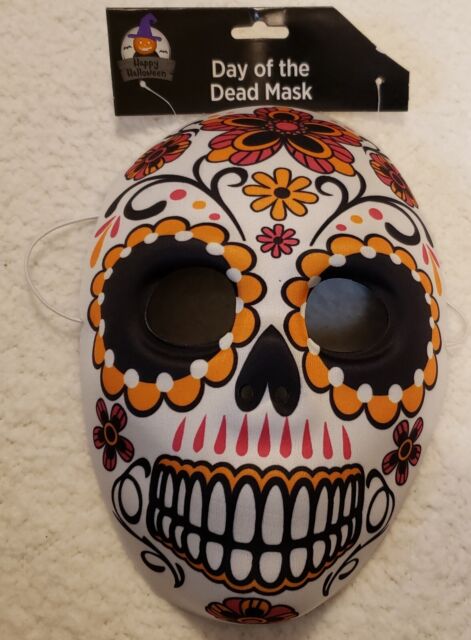  Toyvian 2 máscaras del Día de los Muertos, máscara de cara  completa con calavera de azúcar, máscara mexicana para mascarada, disfraz  de Halloween, accesorio para mujeres y hombres, vacaciones, Como se 