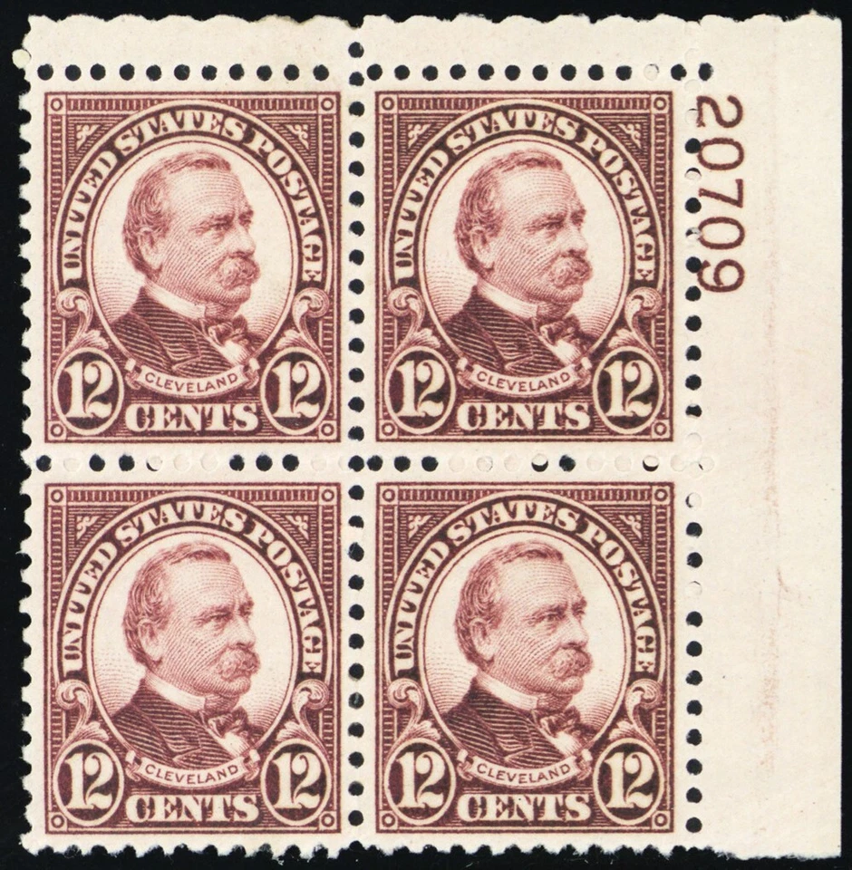 693, Mint VF LH 12¢ Plate Block CV $22.50 * Stuart Katz - Image 1 of 1