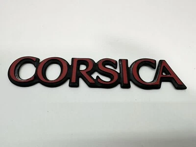 Chevy OEM 1987-1996 Corsica Front Door Emblem Badge Logo Nameplate Name - Image 1 of 4