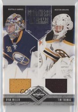 2011-12 Limited Brothers In Arms Materials /99 Ryan Miller Tim Thomas #20