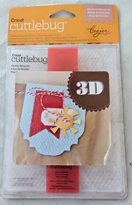 Provo Craft Cuttlebug 3D Embossing Folder Background & Border SHOWER BLOSSOM - Picture 1 of 3