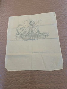 Vintage Epirotiki Lines 1972 Dinner Napkin - Picture 1 of 9