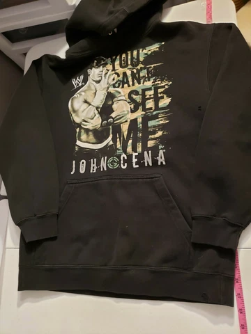 Vintage WWE/WWF WRESTLING John Cena You Can't See Me Hoodie Cover