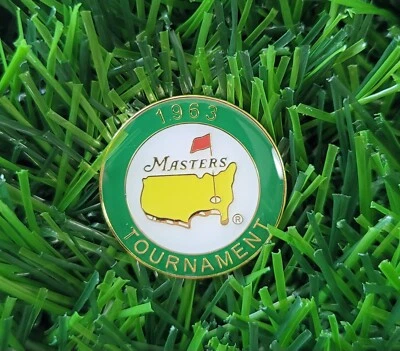 Marcador conmemorativo de pelota de golf Masters 1963 Jack Nicklaus 1º de 6 Masters Foto 1 de 2