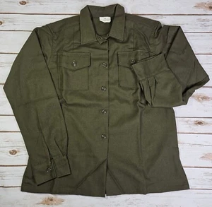 Vintage US Military Women's 100% Wool Shirt Size 14 - Picture 1 of 5