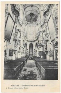 TROYES 10 Intérieur de St-Pantaléon CPA écrite le 1er Septembre 1916 - Foto 1 di 2