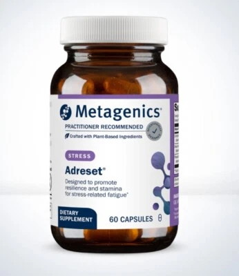 Adreset By Metagenics. 60 Capsules. Healthy Stress Management. - Imagem 1 de 3