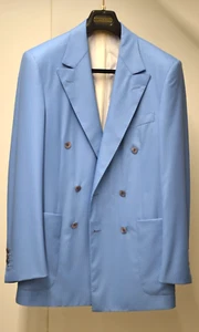 Chaqueta de lana de doble botonadura Stefano Ricci para hombre talla US 38 EU 48 Drop 8 (rg3) nueva con etiquetas - Imagen 1 de 7