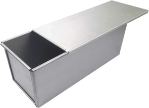 USA Pan Bakeware Pullman Loaf Pan with Cover 13x4.3x4.8 inch Nonstick & Quick - Picture 1 of 8
