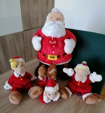 Collezione Peluche Babbo Natale + 3 folletti Coca Cola by Trudi NUOVI VINTAGE