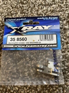 XRAY 35-8560 ALUMINUM CLUTCH SHOES: Light 1.71g CNC MACHINED 3pc. ~NEW~ USA SHIP - Picture 1 of 1