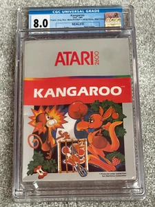 NUEVO RECUBIERTO 1988 Atari 2600 Canguro Gris Caja Hong Kong CGC Calificado 8.0 Sello A - Imagen 1 de 5