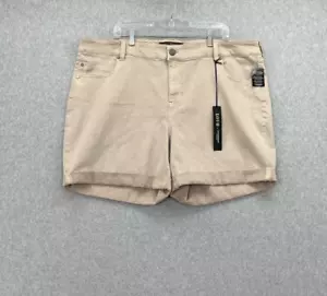 Liverpool Womens Shorts Khaki Tan 24W Stretch Love The Walking Short 5 Pocket - Picture 1 of 12