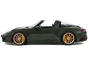 2020 Porsche 992 Targa 4S Dark Green 1/18 Model Car by GT Spirit - Picture 1 of 5
