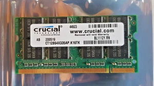 CRUCIAL APPLE 1GB DDR PC2700 333MHz SO DIMM RAM MEMORY G4 POWERBOOK IBOOK LAPTOP - Picture 1 of 2