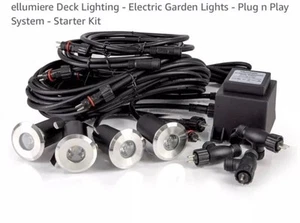 Ellumiere Deck Light Starter Kit 1W LED/ 4 Pack Outdoor Decking lighting system - Picture 1 of 18