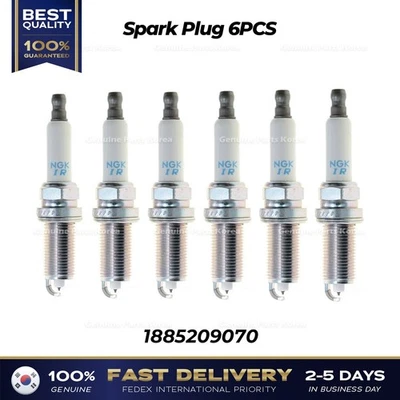⭐Genuine⭐ Spark Plug 6PCS 1885209070 for  Hyundai Genesis G70 Kia K900 - Image 1 of 2