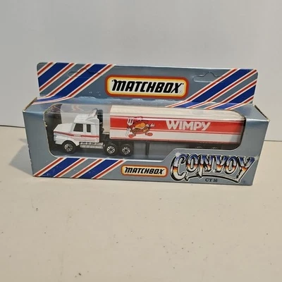 1983 Matchbox Convoy - WIMPY BURGERS SCANIA BOX TRUCK  - # CY16  - Image 1 of 4