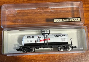 Vintage Model Power N Scale #3756 Chemical Tank Car Baker's Chocolate Used - Picture 1 of 3