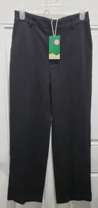 Halara Wide Leg Pants Womens S High Rise Soft Black Zip Up NEW - Picture 1 of 5