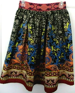Miami Skirt Womens Size Small Boho Style Multi-Color Colorful Polyester  - Picture 1 of 7