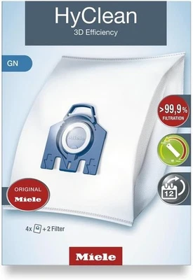 Miele 9917730 HyClean 3D Efficiency GN Vacuum Cleaner Bags 4 packs - Image 1 of 4