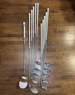 Полный комплект женских клюшек для гольфа Cobra Fly XL 11 предметов графит с паттером очень изящные! - Изображение 1 из 4