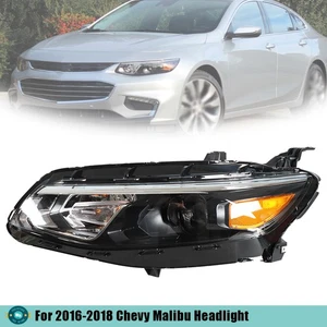 Halogen Housing Fit For Chevy Malibu 2016-2018 LH/Left Headlights Replacement - Picture 1 of 11