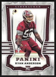 2017 Panini Football Ryan Anderson RC #143 Washington Redskins