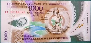 VANUATU 1000 1 000 VATU UNC NOTE FROM 2014, P13, POLYMER PLASTIC - Picture 1 of 2
