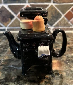 Cardew Designs Miniature Ceramic Stove Teapot 4" - Picture 1 of 15