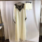 Aniiq Womens Off-White Dubai Kaftan Long Maxi Dress With Free Scarf Size Free