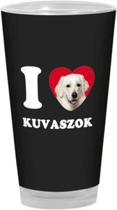 Tree-Free Greetings PG04075 I Heart Kuvaszok Artful Alehouse Pint Glass, 16-OZ - Picture 1 of 5