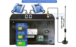 4G LTE Voice 3G WCDMA SIM Card To Landline RJ-11 Port Adapter Module