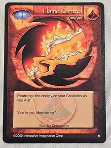 Magi Nation Duel - Flame Control - Cald Spell - VTG 2000 Rare - Picture 1 of 6
