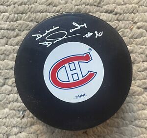 Dennis DeJordy   Autographed Montreal Canadiens PUCK