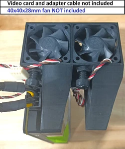 Dual Nvidia Tesla V100 P40 P100 K20 K40 K80 M10 M40 M60 Cooling Fan not included - Picture 1 of 11