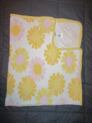 Cobertor floral amarelo e rosa HTF/RARO Just One You by Carter's - Imagem 1 de 4