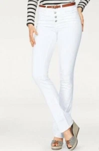 Pantalón de mujer Tom Tailor Polo Team corte bota elástico blanco talla 76-88 L34 - Imagen 1 de 2